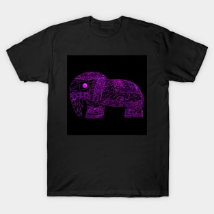 Deep purple elephant ecopop T-Shirt